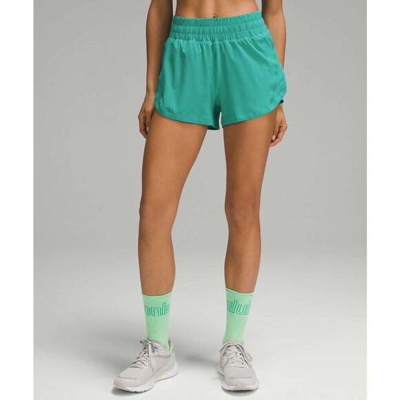 Lululemon Track That High-Rise Lined Short 3” Kelly Green Size 4 🌿🏃‍♀️ - Picture 4 of 16